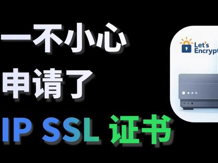 一不小心给 IP 网站申请了SSL证书 #网站 #https #宝塔面板 #网站 #服务器