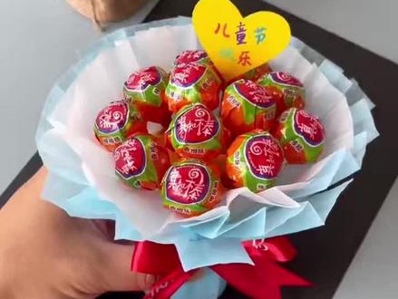 六一儿童节给孩子做一朵漂亮的棒棒糖花束吧,仪式感满满! #儿童节手工 #儿童节仪式感礼物 #幼儿园手工 #儿童节礼物 #手工diy