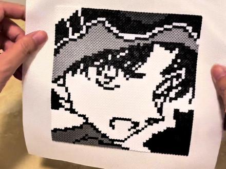 超大拼豆图!!#拼豆 #柯南 #拼豆图纸