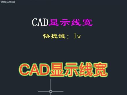 CAD显示线宽
#cad教程 #CAD #CAD技巧