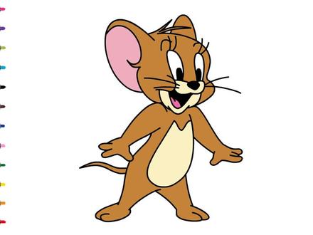 怎样画杰瑞鼠简笔画猫和老鼠绘画! #猫和老鼠 #怎样画 #杰瑞鼠 #画老鼠 #怎样画 #简笔画 #绘画