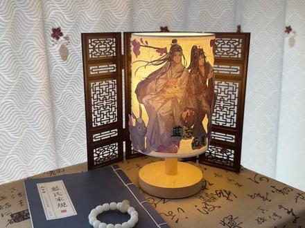 台灯的制作过程来啦,是不是也很简单!#手工 #改造周边 #魔道祖师