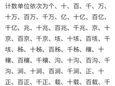 比忆还大的计数单位