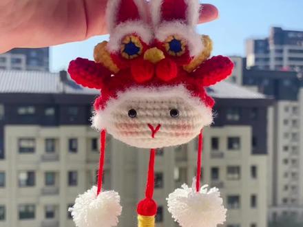 醒狮兔教程(一)#我的手工日常 #爱生活爱编织