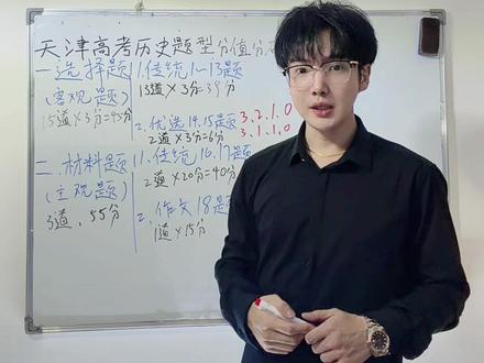 天津高考历史题型分值分布#天津高考 #天津高考历史 #高考历史 #中学生 #解题技巧