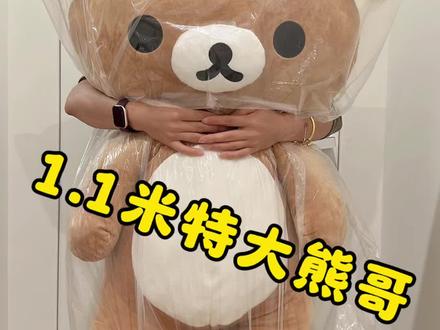 1.1米特大熊哥了解一下 #轻松熊