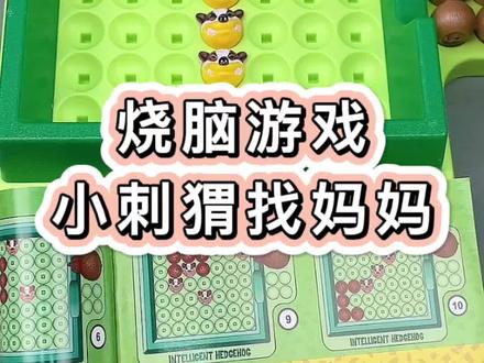 烧脑推理益智桌游,刺猬找妈妈50关挑战等你来#儿童玩具 #提升专注力 #解压时刻