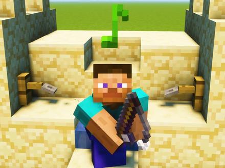 我的世界:生存党必学的钓鱼装置,挂机也能大丰收!