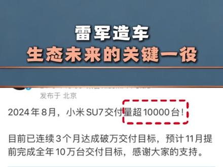 雷军造车:生态未来的关键一役#雷军 #雷军造车 #生态未来 #经济