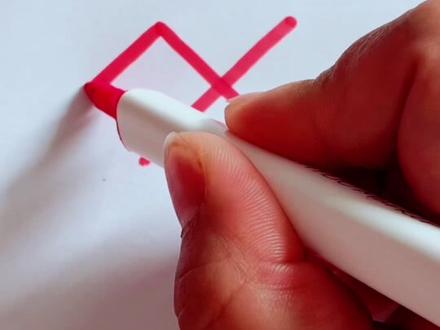 立体爱心这样画,一学就会#一起学画画 #简笔画 #育儿简笔画