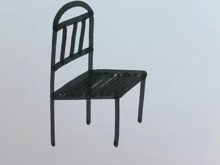 用两个字画n画椅#亲子简笔画 #简笔画教程#一起学画画#跟着抖音学画画。