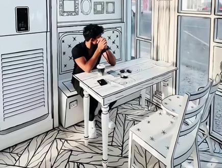 真实场景转换为铅笔画教程#轻而易剪 @剪映 @DOU+小助手