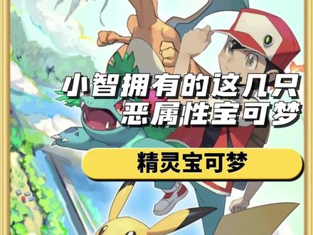 小智拥有哪几只恶属性宝可梦?#宝可梦#神奇宝贝#精灵宝可梦