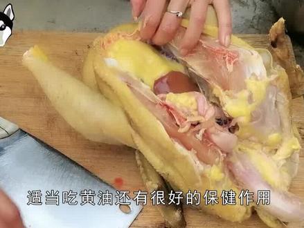 杀鸡时,发现鸡肚子里面有一大块“黄油”,是该吃还是该扔掉? #鸡肉 #美食 #科普 #涨知识 #鸡