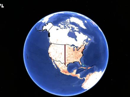 美国也有一条“黑河-腾冲线”?为什么美国75%的人口居住在东部? #地理知识