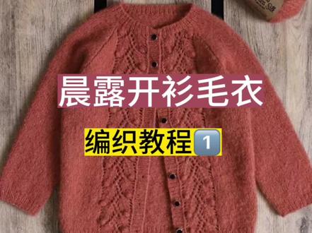 晨露开衫毛衣编织教程1️⃣#爱生活爱编织 #零基础教学 #棒针 #儿童开衫织法 #棒针编织