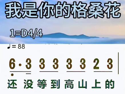 歌曲《我是你的格桑花》唱词
片段