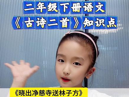 #二年级语文下册 《古诗二首》必考知识点。#知识分享 #小学语文 #我标记了一个知识点 #今日份学习充能