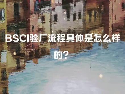 Bsci具体流程#外贸 #纺织 #验厂 #bsci验厂 #品牌
