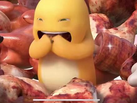 #小七和奶龙动画片 #奶龙也燃起来了,奶龙,鸡腿不要走