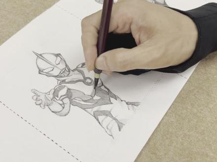 用卫生纸画奥特曼~其二#画画 #奥特曼#迪迦奥特曼#卫生纸上作画