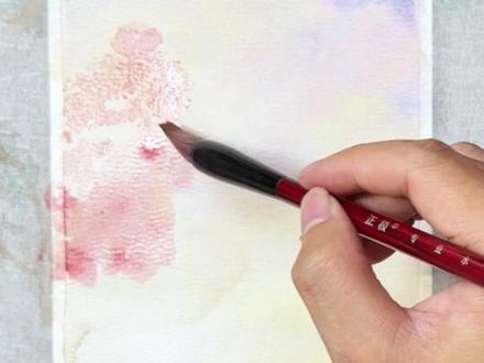 樱花树水彩教程讲解 #水彩 #画画 #艺术在抖音 #晒出你的数字创作 #黄锐文明的尺度