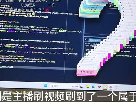 历时2天不断修改python爱心代码的过程#爱心 #python #大学生 #人间观察计划 #浪漫