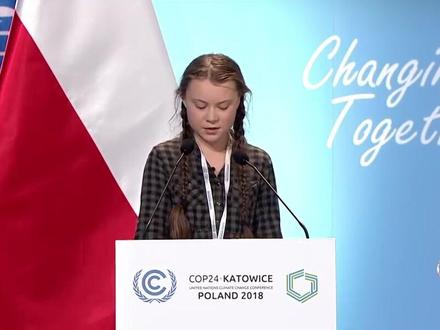 瑞典少女格蕾塔联合国气候变化大会演讲#英语口语 #环保少女