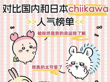 对比国内和日本chiikawa人气🎉榜单 🌈对比最新chiikawa国内和日本的人气数据✨✨
➡️国内人气排行榜来自吉哈乌村:第二届人气投票🩷
➡️日本人气排行来自日本投票网站chiikawa人气排行🩷
🩷国内榜单
NO8️⃣狮萨【煤炉关键词:ちいかわ シーサー】
NO7️⃣手工铠【煤炉关键词:ちいかわ ポシェットの鎧さん】
NO6️⃣飞鼠【煤炉关键词:ちいかわ モモンガ】
NO5️⃣栗子馒头【煤炉关键词:ちいかわ くりまんじゅう】
NO4️⃣獭师【煤炉关键词:ちいかわ ラッコ】
NO3️⃣吉伊【煤炉关键词:ちいかわ ちいかわ】
NO2️⃣小八【煤炉关键词:ちいかわ ハチワレ】
NO1️⃣乌萨奇【煤炉关键词:ちいかわ うさぎ】
🩷日本榜单
NO8️⃣狮萨【煤炉关键词:ちいかわ シーサー】
NO7️⃣栗子馒头【煤炉关键词:ちいかわ くりまんじゅう】
NO6️⃣獭师【煤炉关键词:ちいかわ ラッコ】
NO5️⃣小八【煤炉关键词:ちいかわ ハチワレ】
NO4️⃣飞鼠【煤炉关键词:ちいかわ モモンガ】
NO3️⃣乌萨奇【煤炉关键词:ちいかわ うさぎ】
NO2️⃣黑色流星【煤炉关键词:ちいかわ 黒い星】
NO1️⃣吉伊【煤炉关键词:ちいかわ ちいかわ】
⭐️对比国内和日本人气榜单
可以发现前八的人物大致相同,都是主角团三小只及几个常见配角💫
🫧但是我看到日本榜单第二名居然是黑色流星🌠
😄哈哈哈哈哈哈到底是谁在粉黑色流星啊
而国内的第七则是手工铠🌈
这么温柔的手工铠,我觉得很难不爱❣️❣️❣️
妈咪们,煤炉关键词都在后面啦🌱
#chiikawa #吉伊 #乌萨奇 #飞鼠 #小八