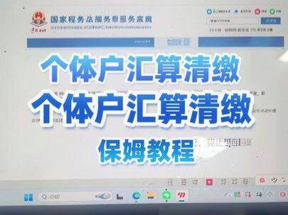 个体工商户税务年报保姆级流程来了,还没报税务年报B表的自己看完肯定能学会#个税汇算清缴 #汇算清缴 #注册公司 #记账报税 #个体户