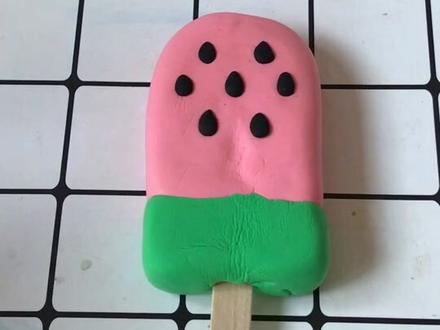 适合夏天做的手工❤️我的西瓜🍉棒冰嗷嗷嗷