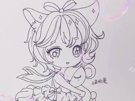 画个可爱小猫女,有喜欢的吗,留个你的小心心吧🌸🍓🎨#画画 #动漫画法 #画画教程 #绘画过程 #想画就画