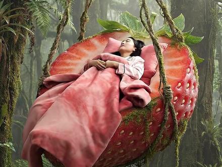 被困森林深处十二星座专属水果吊床(上集) #十二星座 #asmr #解压 #AI #吊床