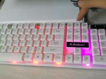 发光键盘的开关怎么用?#变声 #三好潮车一起比v #电商