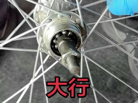 大行折叠车D6后轮拆解保养#自行车维修保养 #自行车维修 #自行车维修#大行折叠车保养