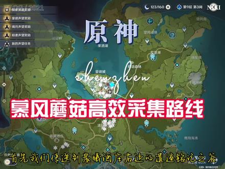 原神慕风蘑菇在哪慕风蘑菇采集路线采集点高效路线可莉莫娜芭芭拉 #原神 #慕风蘑菇 #莫娜 #可莉 #芭芭拉