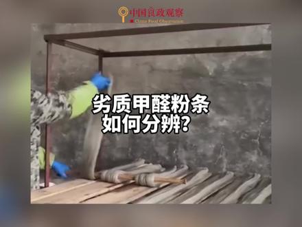 注意分辨!这种红薯粉条可能放了工业明胶、木薯淀粉!甲醛严重超标!#红薯粉条 #红薯粉 #食品安全 #粉条 #健康饮食