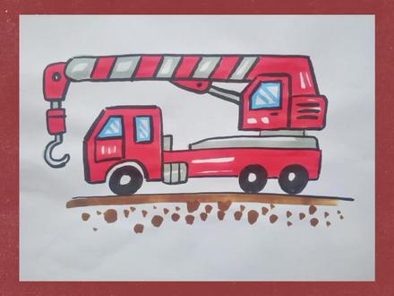 简笔画教程吊车#画画#简笔画 #简笔画教程 #吊车