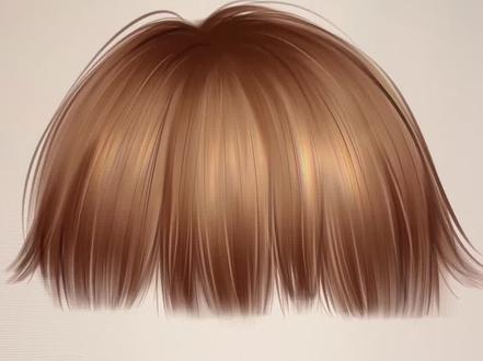 超简单!画齐刘海~ #ipad绘画分享 #创作者中心 #创作灵感 #头发的阴影怎么画 #头发画画 超简单的齐刘海画法!画头发啦!快来学~