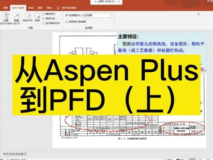 《化工制图设计入门教学》从Aspen模拟流程到绘制PFD图(上) #化工设计