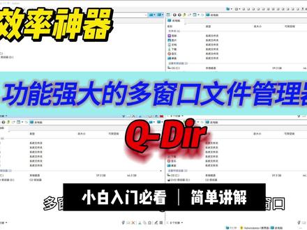 多窗口文件管理神器Q-Dir