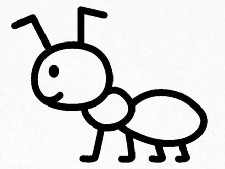 简笔画教程如何画蚂蚁#简笔画教程