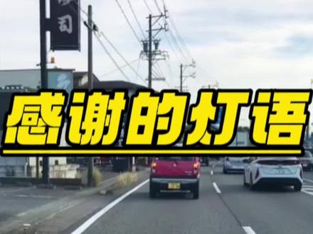 你知道车上的感谢灯语吗 #汽车知识