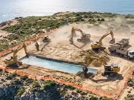 海边建造豪华海景别墅全过程#建造 #建造过程 #解压