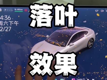 小米车机是所有车机里最好的!#小米su7 #小米su7车机 #落叶 #日常拍车 #小米su7车机下雪