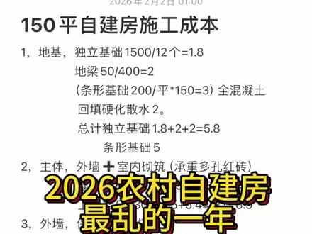 沈阳土建施工,我总结一份自建房施工成本报价单,可以参考一下。#土建#自建房,