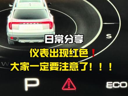 哈弗车辆仪表出现红色感叹号是什么问题?今天来教会你!#哈弗汽车 #哈弗 #国产之光 #dou是好车