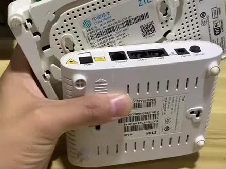 中国移动光猫连接路由器接口小视频