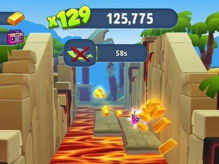 左下角小摇杆,点击既玩 #汤姆猫跑酷 #抖音小游戏 #游戏