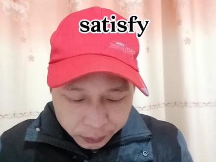 satisfy满足#单词速记
